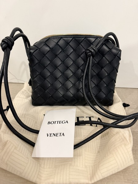 Bottega Veneta Mini Loop Camera Bag Black 