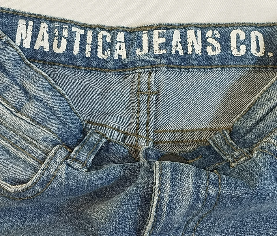 Nautica Jeans Co. Jeans para niños talla 4T calce ajustado pierna recta azul denim Foto 4 de 4