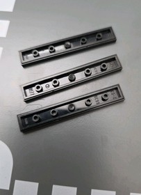 LEGO set 21004  3 -1x6 Black tiles w printing SOLOMON / R GUGGENHEIM / MUSEUM