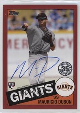 2020 Topps 1985 Baseball Series 2 Red 20/25 Mauricio Dubon #85A-MD Auto 0b0