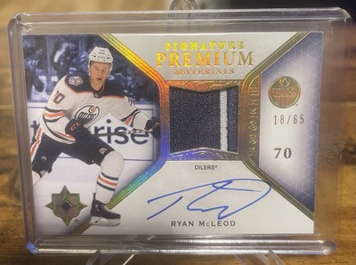 2020-21 Ultimate Signature Premium Materials Ryan McLeod Rookie Auto Patch /65