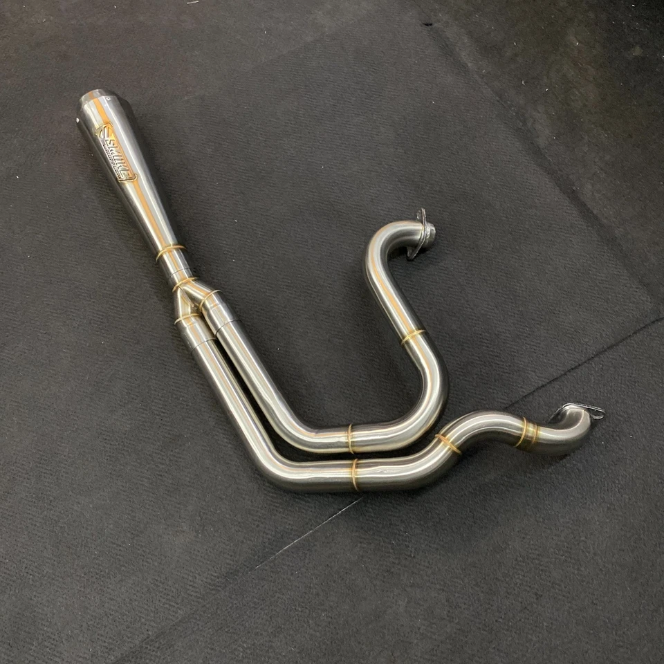2 Into 1 Custom Exhaust Pipe Fit Harley Davidson Sportster Iron 1200 fullsystem - Изображение 2 из 4