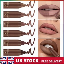 Matte Chocolate Brown Lipstick Lip Liner Pencil Waterproof Lip Outline Contour