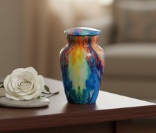 Metal Mini Cremation Urn Keepsake Memorial Jar Pot Container  Small Urn for ...