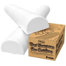Bed Bumpers for Toddlers - Set of 2 Hypoallergenic Foam Bed Rails for Queen, ...