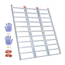 77x 54 Aluminum Tri-fold Loading Ramp 1850 Lbs Utvatv Ramp For Truck Bed Usa