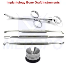 Dental Bone Grafting Tools Implant Bone Spoon Graft Packer Plugger Compactor CE