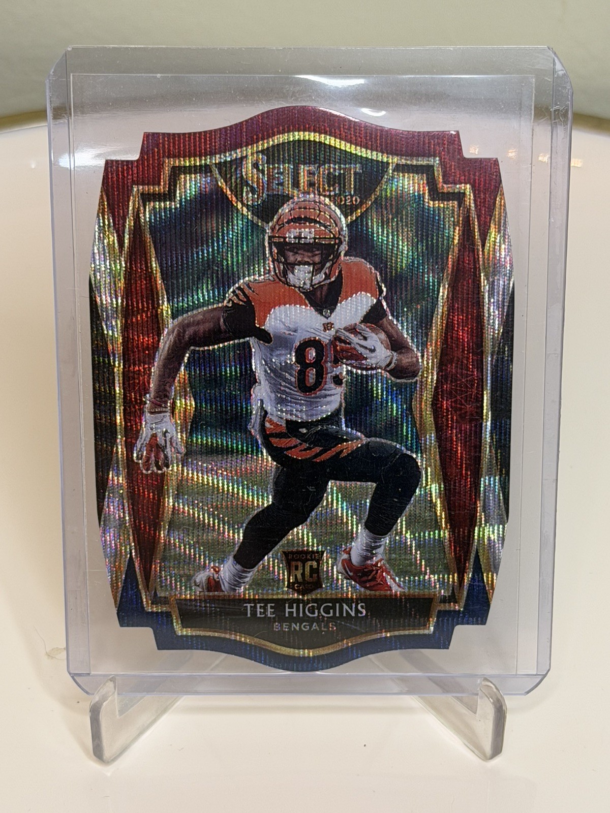 2020 Panini Select - Premier Level Tee Higgins #160 Tri-Color Prizm Die-Cut (RC)