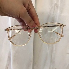 Clear Round Blue Light Glasses Women Men Vint...