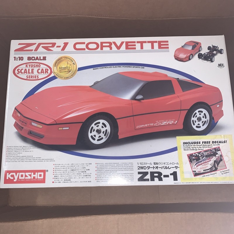 Vintage Rc Car kyosho ZR-1 Corvette  Collector Item 1/10 Zr1 Corvette Rare