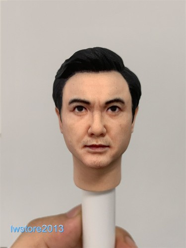 1/12 asiatischer Mann Kopf Skulptur Shen Teng geschnitzt für 6" männliche Actionfigur Körper Spielzeug - Bild 3 von 5