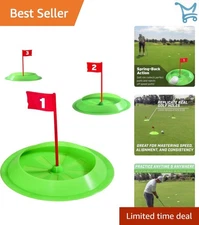 Putting Cups Set 3 Pack Practice Indoor Outdoor Golf Training Aids