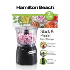 Hamilton Beach 72890F Stack & Press Food Chop...