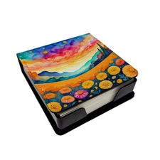 Marigolds in Color PU Leather Note Paper Holder DAC1447NT4