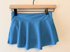 Lands End Girls Teal Swim Skirt Skort Size 8 Medium UPF Swim Bottom