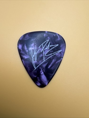 Foreigner Concert Tour Guitar Pick Rare Jeff Pilson Purple Pearl Lot092