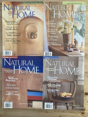 4 Natural Home Magazine Issues 2002-03 Straw Bale Garden Bedroom Kitchen