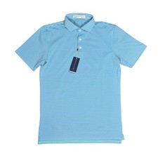 Holderness  Bourne Lavender Abaco Green The Maxwell Polo Shirt NWT S Purple