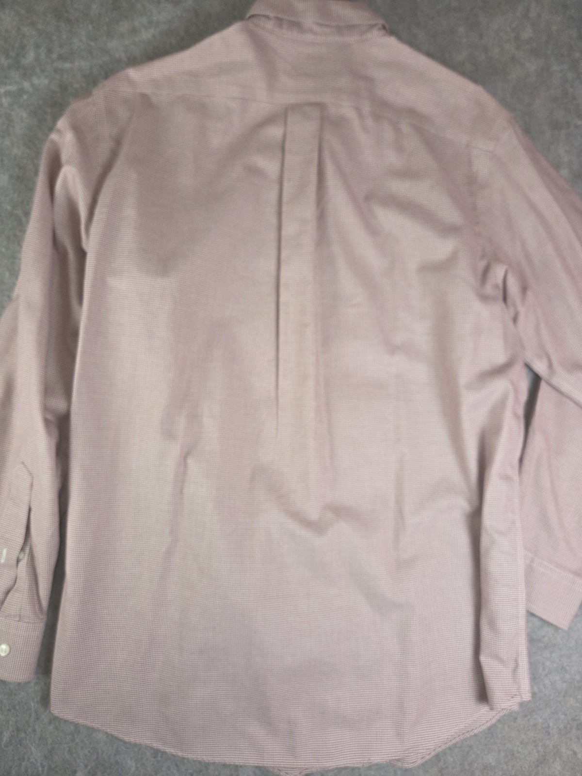 L.L. Bean Wrinkle Resistant Long Sleeve Maroon Geometric Print Button Up Medium