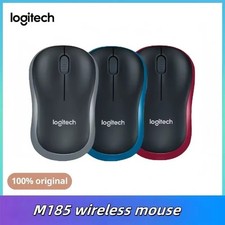 Logitech M185 Wireless Optical Mouse + USB Receiver Fit Compact PC Laptop Mouse