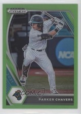 2021 Panini Prizm Draft Picks Lime Green 42/75 Parker Chavers #PDP196 0i1b