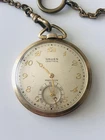 Gruen Pocket Watch 17J 12S Gold Filled not running Antique Swiss & watch Fob