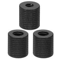 Tripod Screw Adapter Camera Screw Mount 1/4" Female to M8 Female Black 3Pcs