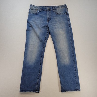 Mavi Jeans Mens 34x30 Blue Myles Straight Leg Mid Rise Medium Wash Stretch Denim
