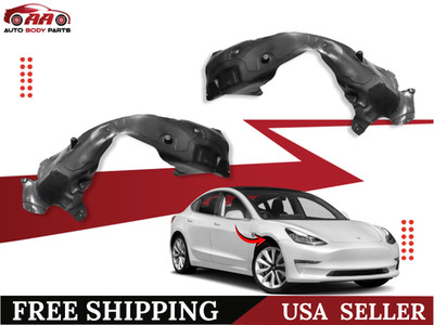 Front Right & Left Wheel Fender Liner Splash Set For Tesla Model 3 2017-2023