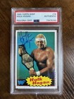 1985 Topps WWF Hulk Hogan #16. Autographed and Authenticated. PSA/DNA CERT.