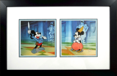 🟣 Mickey Mouse Brave Little Tailor Disney Cel Sericel Storybook
