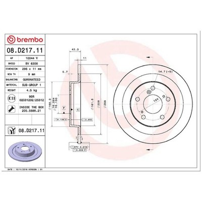 Brembo 2 Bremsscheiben + 1 Satz Beläge hinten | 25958797