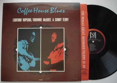 LIGHTNIN' HOPKINS BROWNIE McGHEE & SUNNY TERRY Coffee House Blues NM- VEE JAY LP