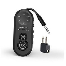 Bluetooth 5.4 Transmitter Receiver, 2 in One Airplane Audio Adapter with Low