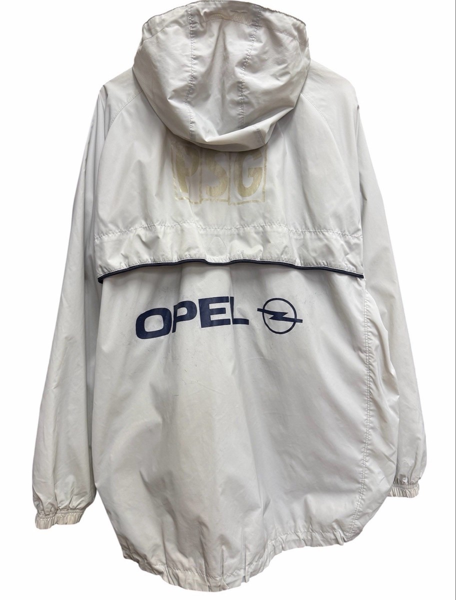 Vintage 90s Nike PSG Paris Saint Germain Gray Light Jacket Xlarge