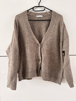 Pull&Bear Cardigan Beige Gr. S Strickjacke