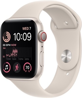 Apple Watch SE 2nd Gen 40mm GPS/LTE Starlight Case and Band MNTL3LL/A Used