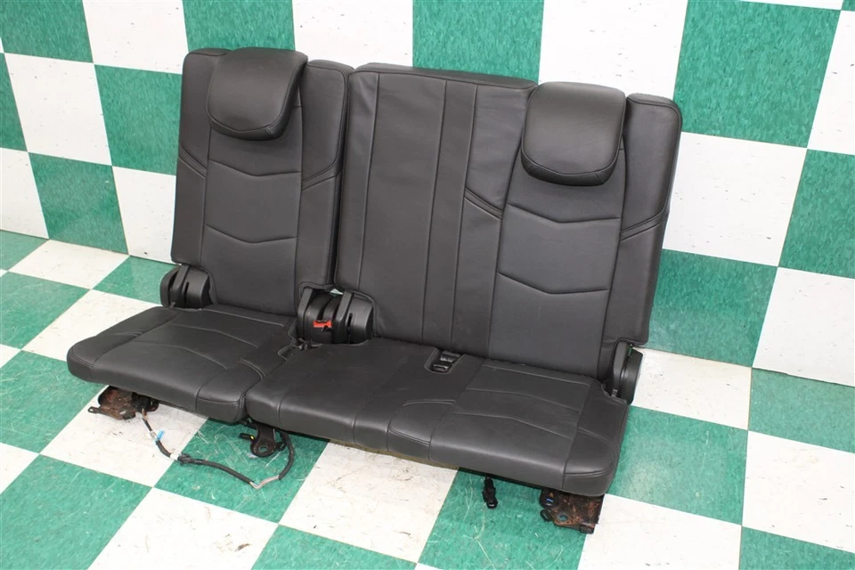 16' ESCALADE Power Folding Black Leather Rear Back Third 3rd Row Seat Assembly Foto 3 de 4