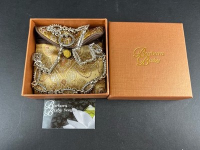 Barbara Bixby Sterling Silver & 18K Gold Charm Necklace   21    60g Boxed