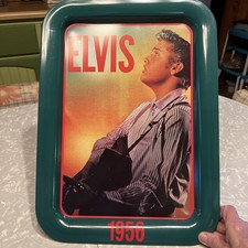 Vintage 1997 Elvis Presley On Stage 1956 Metal Serving Tray