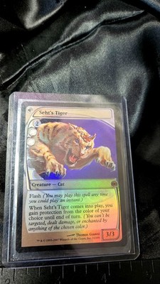 Magic Card The Gathering Sehts Tiger Creature Cat 90s Collectible 3/3