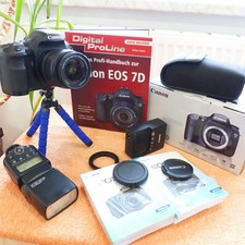 Canon 7D l 18x55mm obiettivo FLASH l DSLR fotocamera reflex 18MP FULLHD video