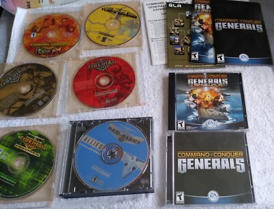 Command & Conquer Collection Games lot PC Games Generals Red Alert Renegade