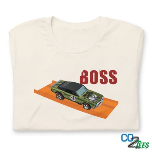 Olive Hot Wheels Boss Hoss Redline Spoiler T-shirt - Picture 12 of 13