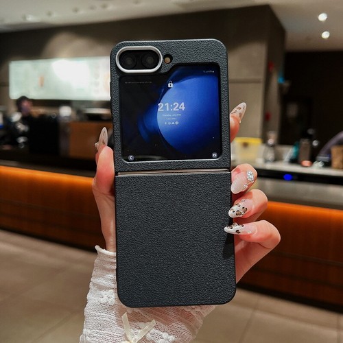 For Samsung Galaxy Z Flip 6/5/4/3 5G leather Protect Hard Case Shockproof Cover - Picture 14 of 18