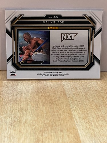 2023 Panini Prizm WWE Malik Blade #45 - Picture 2 of 2