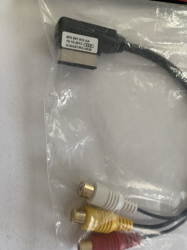 GENUINE AUDI OEM ADAPTER FOR RCA AUDI VIDEO 4F0 051 510 AA "18 YEARS ON EBAY" - Picture 4 of 4