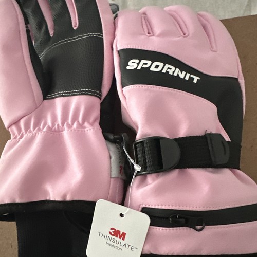 Spornit neu schwarz 3M Thinsulate Reißverschluss oben Taschen wasserdicht Winter. Rosa Farbe - Bild 8 von 8