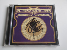 JOHN CARTER CASH RARE HAND SIGNED / AUTOGRAPHED CD UNBROKEN CIRCLE CARTER FAMILY