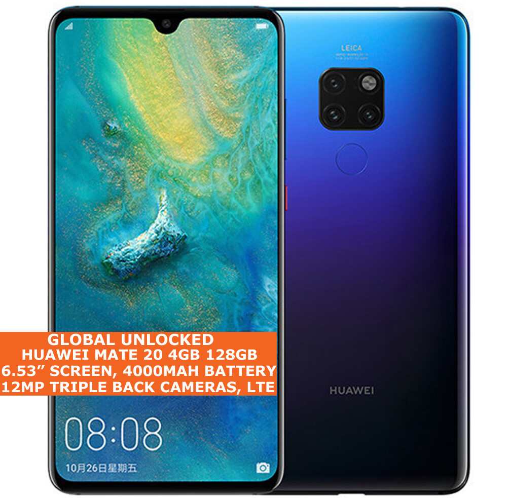 investering Sovjet Grand HUAWEI MATE 20 HMA-L09/L29 4gb 128gb Octa-Core 6.53" Fingerprint Android 9.0  4g | eBay